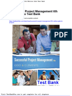 Full Download Successful Project Management 6th Edition Gido Test Bank