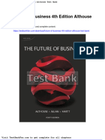 Full Download Future of Business 4th Edition Althouse Test Bank
