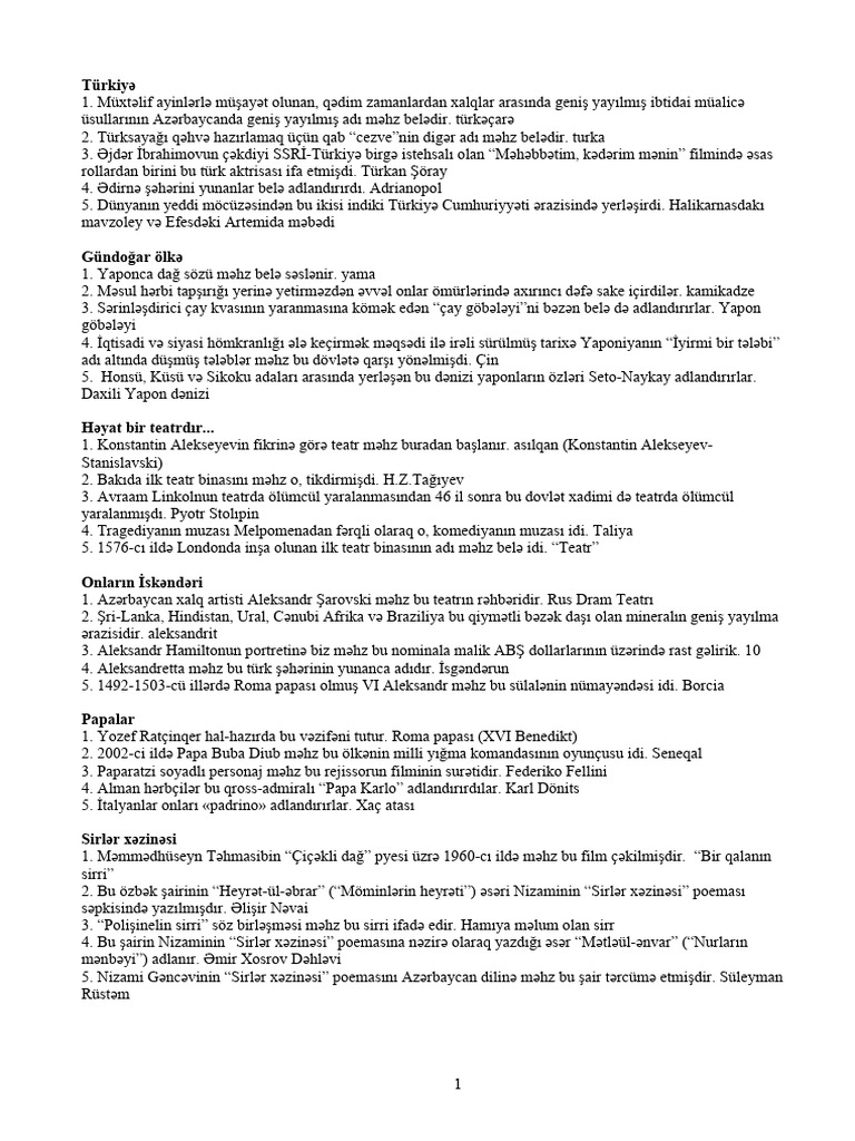 Türkiyə | PDF