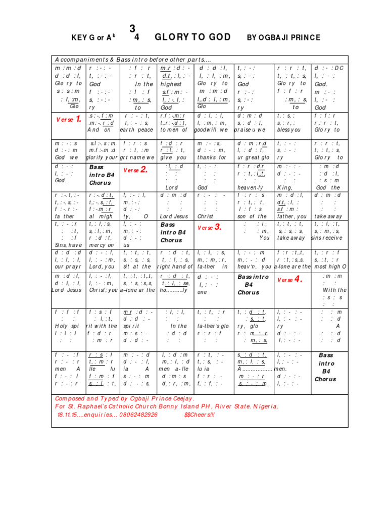 Glory To God Ogbaji Pdf Abrahamic Religions Religious Belief And