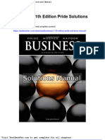 Full Download Business 11th Edition Pride Solutions Manual