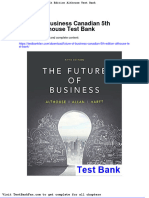 Full Download Future of Business Canadian 5th Edition Althouse Test Bank