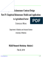Empirical Reinsurance Models and Applications To Agricultural Sector