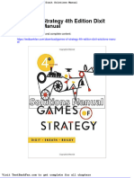 Full Download Games of Strategy 4th Edition Dixit Solutions Manual