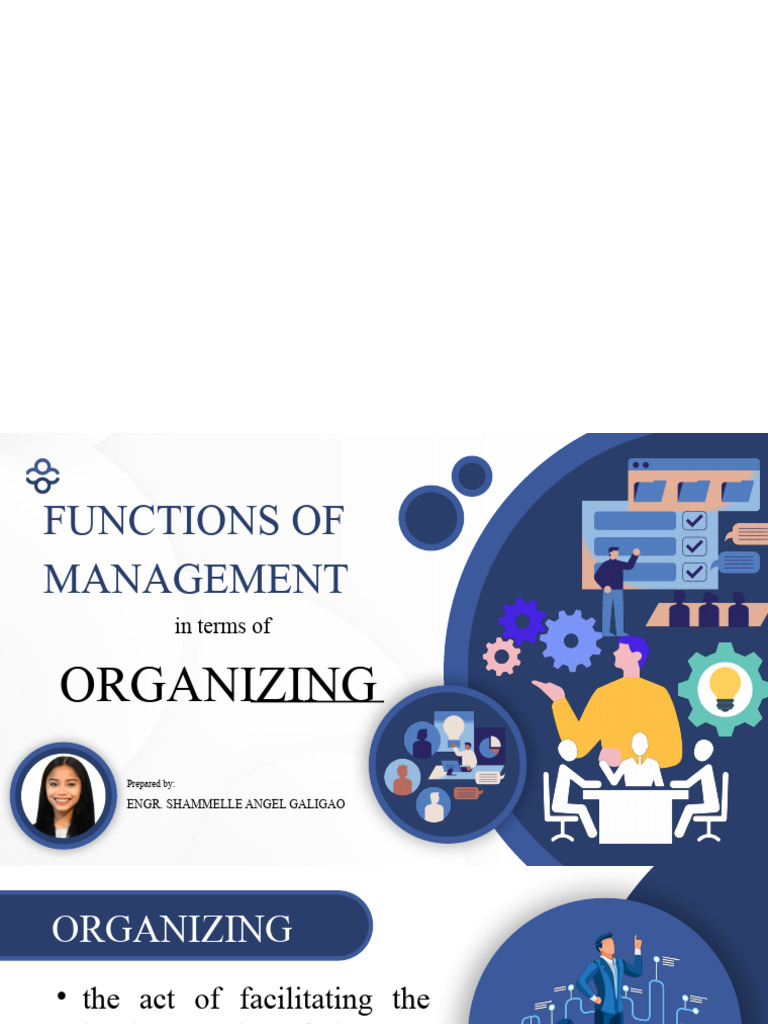 Functions of Management Speaker 3 PDF Business Economies