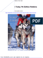 Full Download Supervision Today 7th Edition Robbins Test Bank