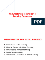 Lec1 - Fundamentals of Metal Forming