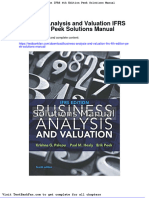 Full Download Business Analysis and Valuation Ifrs 4th Edition Peek Solutions Manual