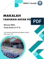 Makalah Tawuran Antar Pelajar - Fauzi Arizki