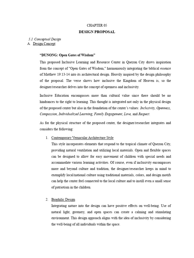 Inclusive Learning Center Design Proposal | PDF | Accessibility ...