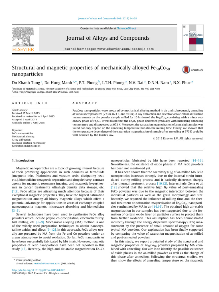 2015-1-Structural and Magnetic Properties of Mechanically Alloyed ...