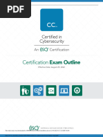 Certified in Cybersecurity Exam Outline Aug22 PDF