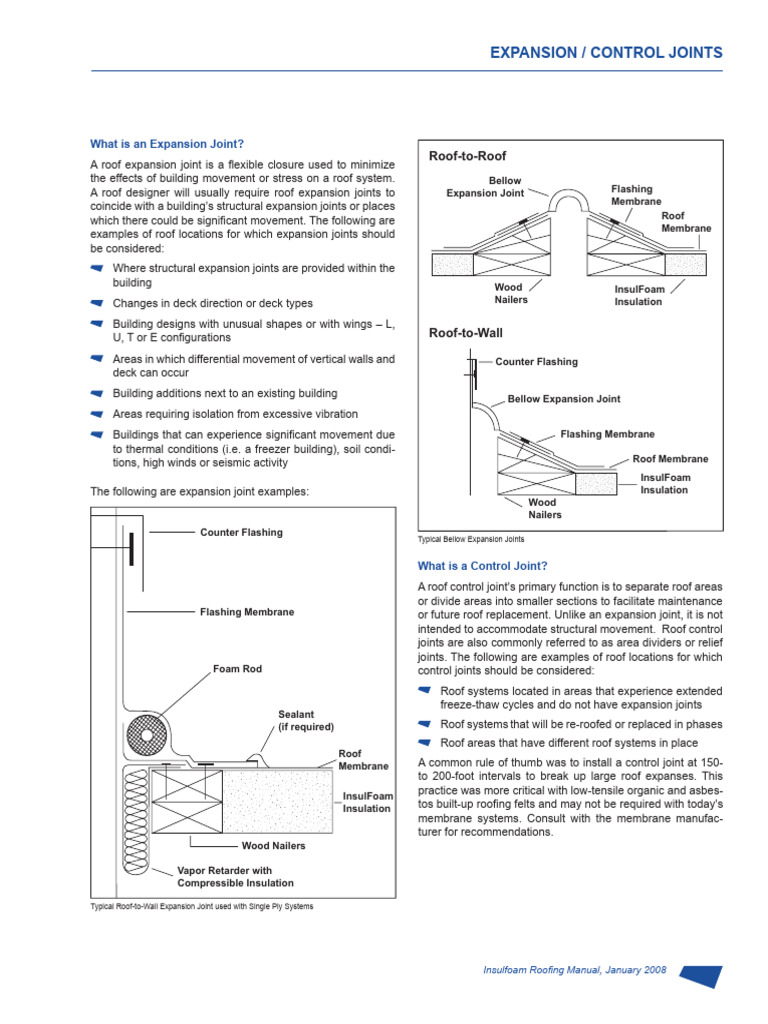 Expansion-Control Joints | PDF | Roof | Building Engineering