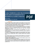 Características Do Transtorno Explosivo Intermitente E Seu Manejo Na Clínica Psicológica