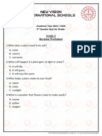 Revision Worksheet Grade 2 Quarter 3
