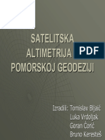 01-Satelitska Altimetrija U Pomorskoj Geodeziji-Prezentacija