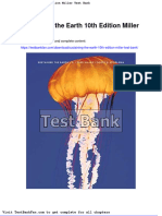 Full Download Sustaining The Earth 10th Edition Miller Test Bank