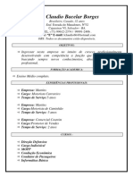 CV-Luis Cláudio Bacelar Borges