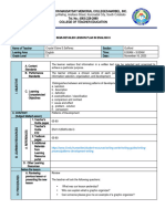 Lllesson Plan in English Senerez Patterns of Deve New Format