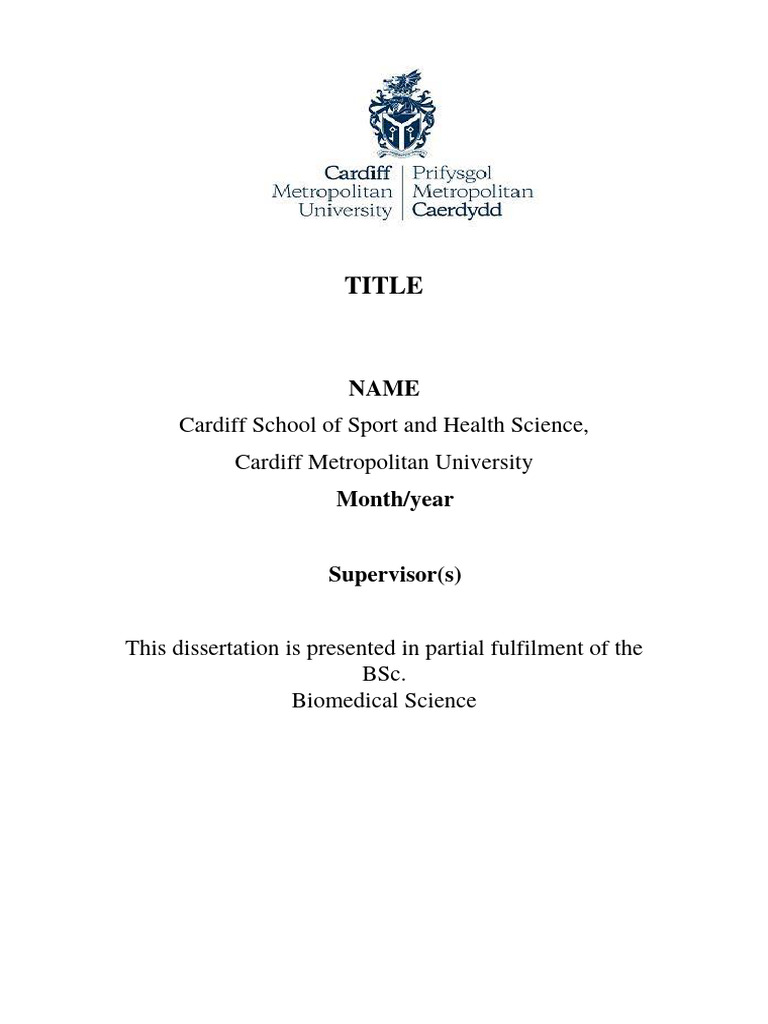 Dissertation Front Page | PDF