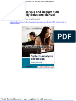Full Download Systems Analysis and Design 10th Edition Shelly Solutions Manual