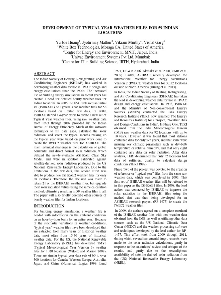India Weather Data | PDF | Weather | Nature