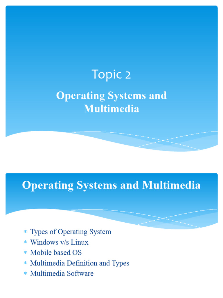 Operating Systems and Multimedia | PDF | Operating System | Linux