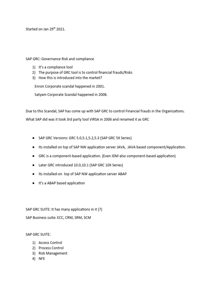 SAP GRC Overview and Configuration Guide | PDF | Risk | Business Process