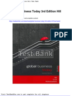 Full Download Global Business Today 3rd Edition Hill Test Bank