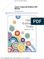 Full Download Global Business Today 8th Edition Hill Solutions Manual