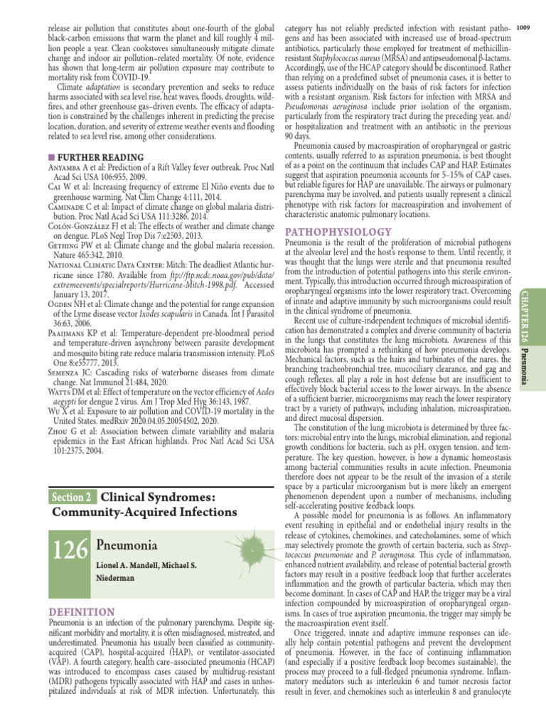Pneumonia | PDF | Pneumonia | Methicillin Resistant Staphylococcus Aureus