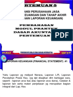 Pertemuan 5: Akuntansi Perusahaan Jasa (Laporan Keuangan Dan Tahap Akhir Penyusunan Laporan Keuangan)