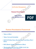 Feature Prioritisation Techniques