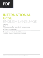 AQA Language NEA Examples