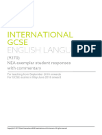 AQA Language NEA Examples