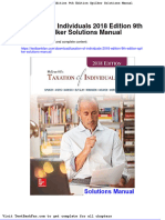 Full Download Taxation of Individuals 2018 Edition 9th Edition Spilker Solutions Manual