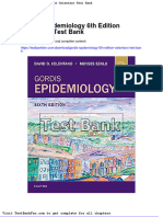 Full Download Gordis Epidemiology 6th Edition Celentano Test Bank