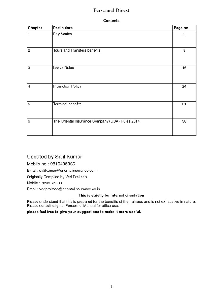 Personnel Digest: Pay Scales & Benefits | PDF | Rail Transport | Economies