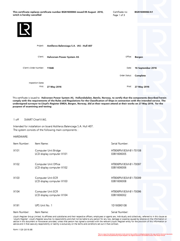 11646 certificate ias bgn1600066a1 hull 407 won pdf computing