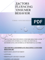 Factors Influencing Consumer Behavior12