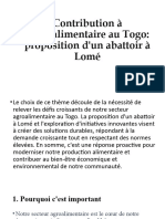 Contribution À L'agroalimentaire Au Togo