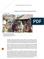 GEWE: Gender Equality and Women Empowerment: 11 February 2015