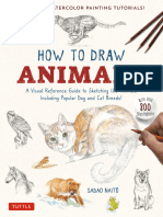 E-How To Draw Animals - A Visual Reference Guide To Sketching 100 Animals Including Popular Dog and Cat Breeds!