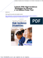 Full Download Teaching Students With High Incidence Disabilities Strategies For Diverse Classrooms 1st Edition Prater Test Bank