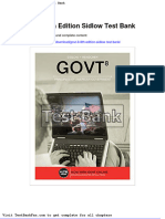 Full Download Govt 8 8th Edition Sidlow Test Bank