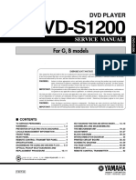 Yamaha DVD-S1200 - Service Manual