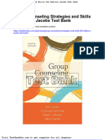 Full Download Group Counseling Strategies and Skills 8th Edition Jacobs Test Bank