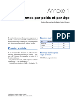 Annexe 1 - Normes Par Poids Et Par - 2021 - Cardiologie Du Foetus Et de L Enfa