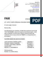 Plantilla FAX