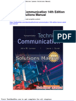 Full Download Technical Communication 14th Edition Lannon Solutions Manual